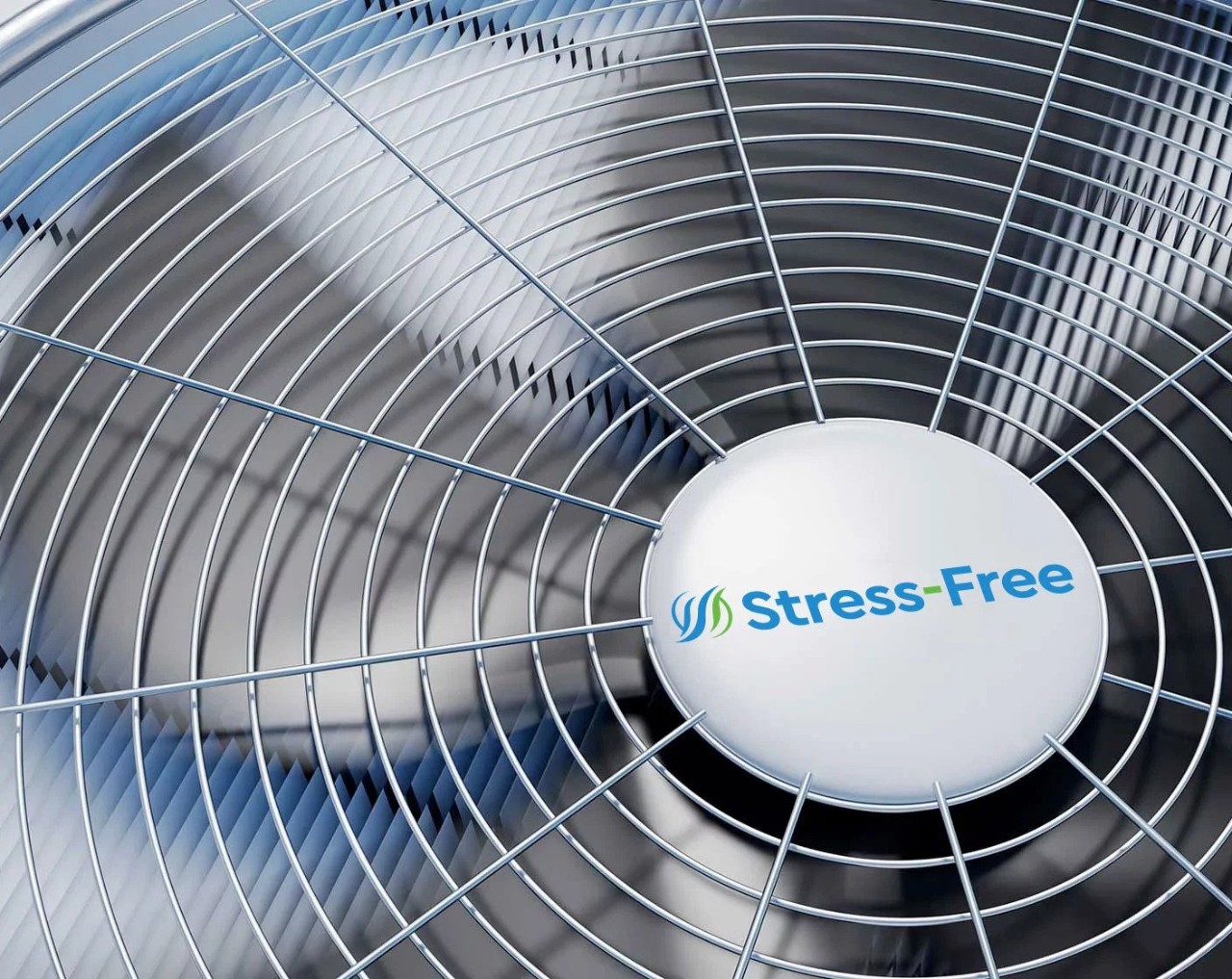 Fan with Stress free logo